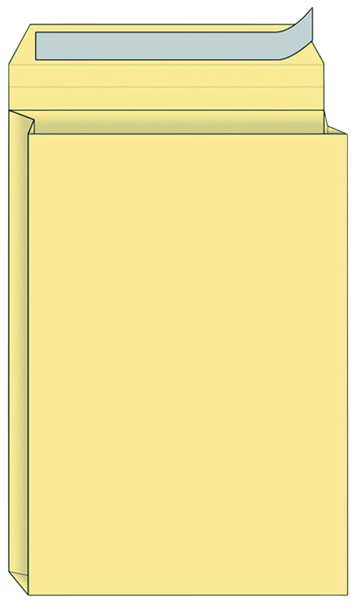 Envelop Quantore monsterzak 262x371x38mm zelfklevend creme 125 stuks
