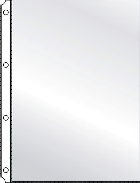 Showtas Quantore A4 4-gaats PP 0.08mm glad 100 stuks 2