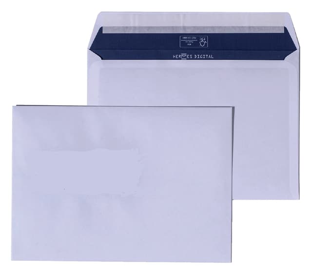 Envelop Hermes bank EA5/6 110x220mm gegomd wit doos à 500 stuks 2