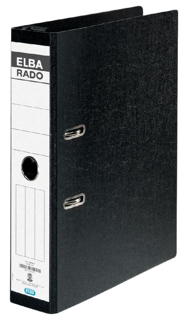 Hangordner Elba Rado 75mm karton zwart gewolkt 3