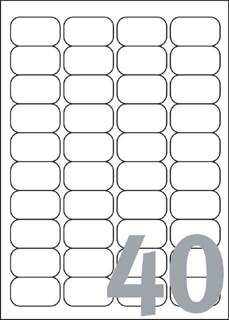 Etiket Avery J8654-25 45.7x25.4mm wit 1000 stuks 2
