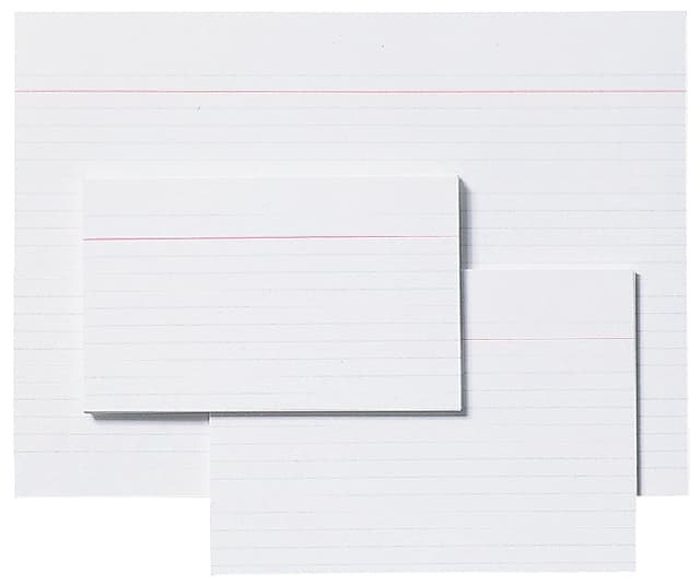 Systeemkaart Aurora 130x80mm lijn met rode koplijn 210gr wit 100 vel 3