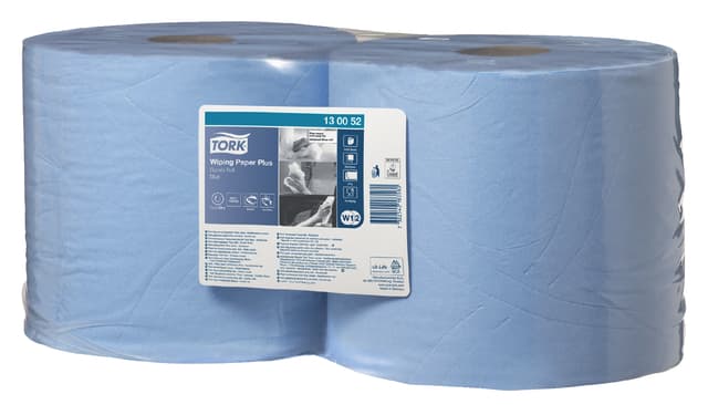 Poetspapier Tork W2 Plus Premium 2-laags 750 vel blauw 130052 2