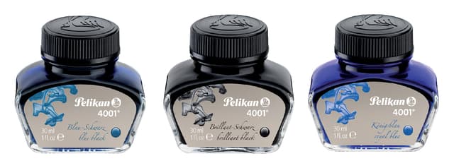 Vulpeninkt Pelikan 4001 30ml blauw/zwart 2