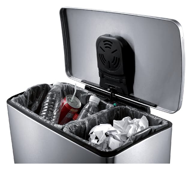 Pedaalemmer EKO E-Cube 18+28 liter rvs 2
