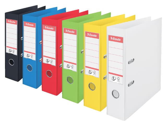 Ordner Esselte No.1 Power VIVIDA 75mm 30% gerecycled PP folie wit 3