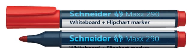 Whiteboardmarker Schneider Maxx 290 rond 2-3mm rood