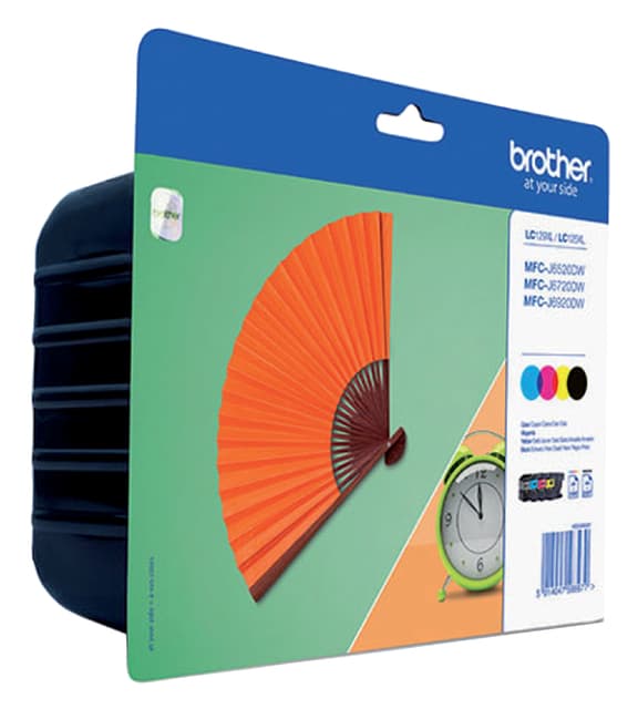 Inktcartridge Brother LC-129XLVALBP zwart + 3 kleuren 3