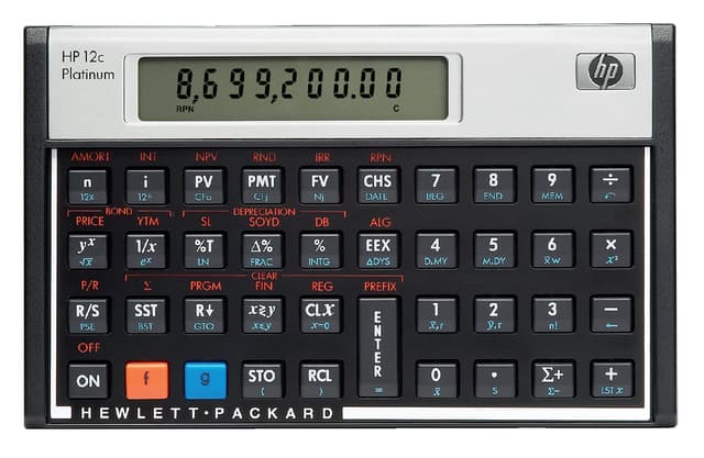 Rekenmachine HP 12C Platinum