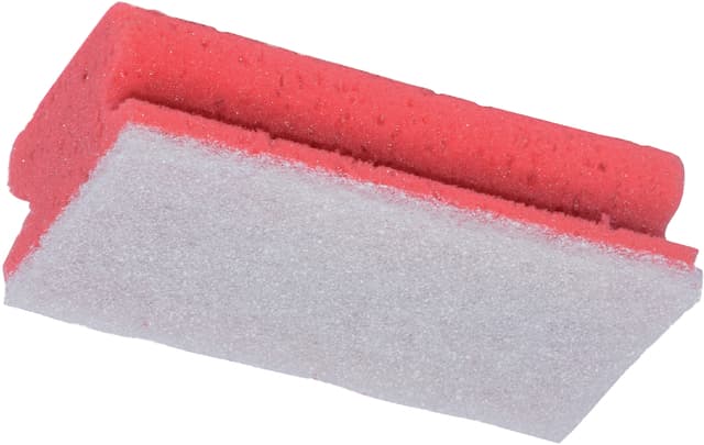 Schuurspons Cleaninq met greep 140x70x42mm rood/wit 5 stuks 2