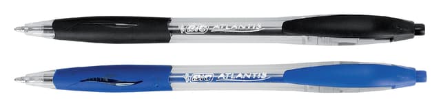 Balpen Bic Atlantis classic grip clic M zwart valuepack 30+6 gratis 3