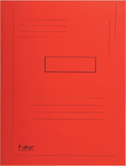Dossiermap Exacompta Forever A4 2 kleppen 290gr rood