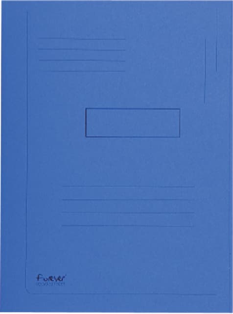 Dossiermap Exacompta Forever A4 2 kleppen 290gr blauw