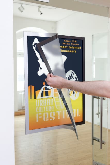Duraframe Durable poster A2 zilvergrijs 2