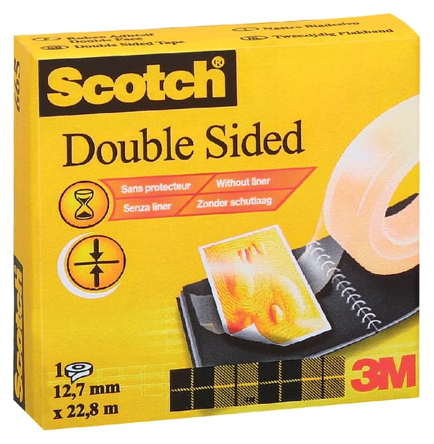 Plakband Scotch 665 12mmx22.8m dubbelzijdig 7
