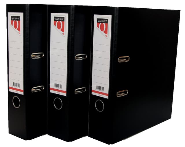 Ordner Quantore A4 80mm PP zwart 2