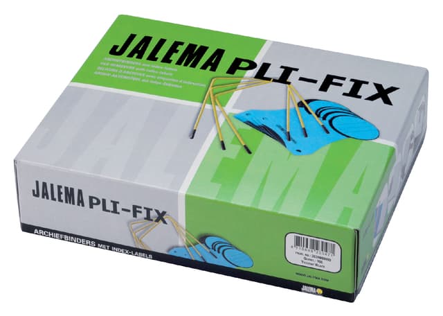 Archiefbinder JalemaClip Pli-fix geel 100 stuks 3