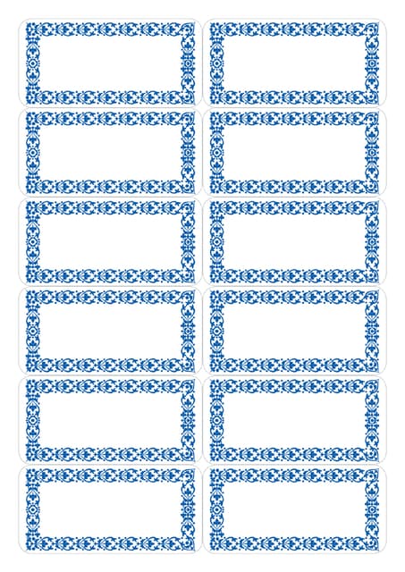 Etiket HERMA 3742 keuken blauw