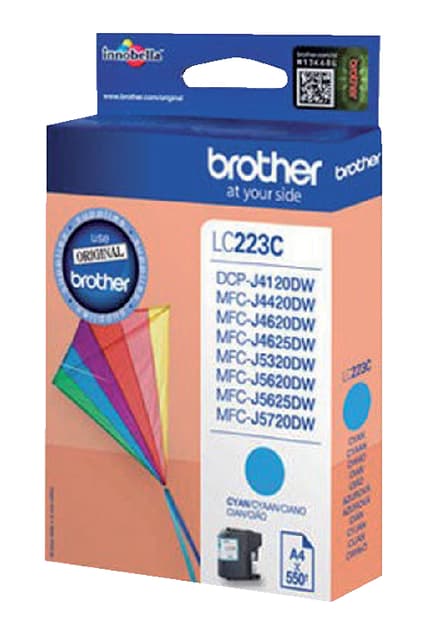 Inktcartridge Brother LC-223C blauw 2