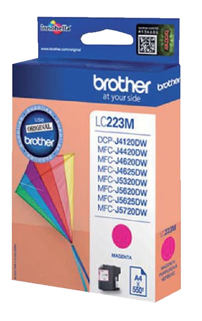 Inktcartridge Brother LC-223M rood 2