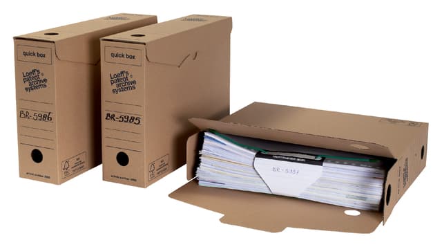 Archiefdoos Loeff Quick Box 3000 A4 335x240x80mm 4