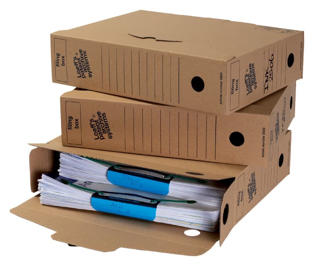 Archiefdoos Loeff Filing Box 3003 folio 345x250x80mm karton 2