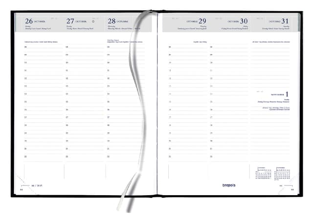 Agenda 2027 Quantore week 7dagen/2pagina's A5 4-talig zwart 2