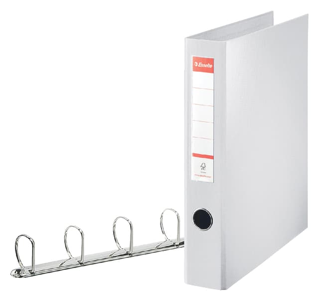 Ringband Esselte Standaard maxi 30% gerecycled PP folie wit