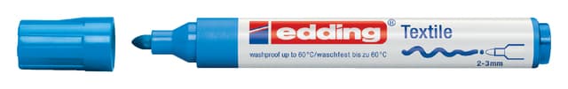 Textielmarker edding 4500 rond 2-3mm lichtblauw