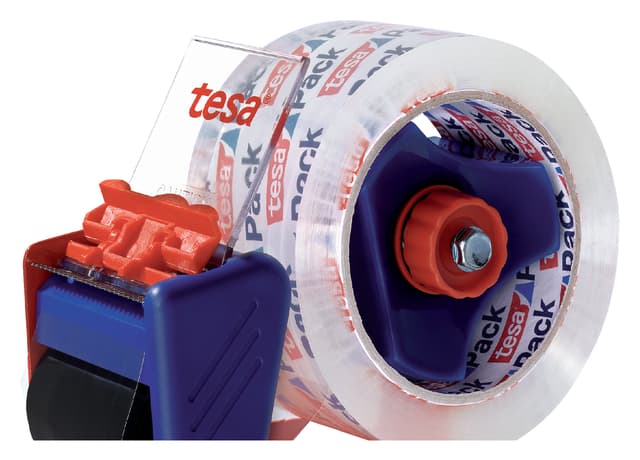 Handdozensluiter Tesa met 2 rollen 66mx50mm transparant 3