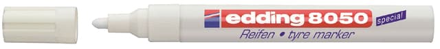 Viltstift edding 8050 banden rond 2-4mm wit