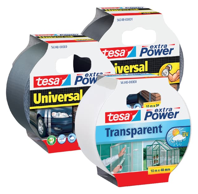 Duct tape tesa® extra Power Universal 10mx50mm grijs 2