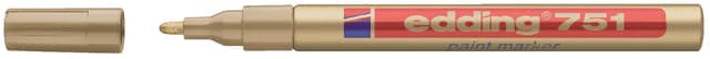 Paintmarker edding 751 op oliebasis 1-2mm goud