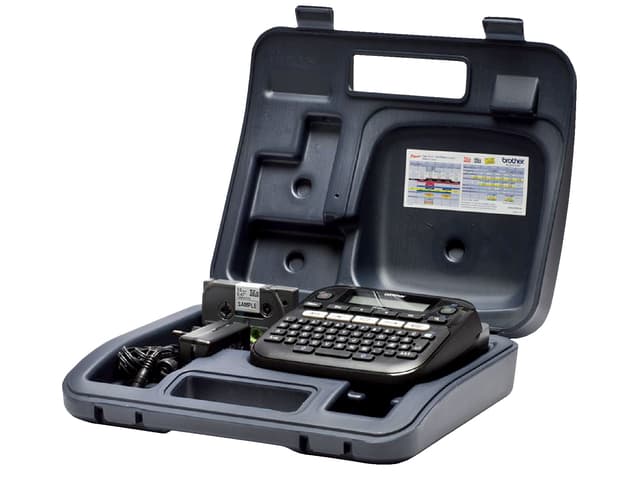 Labelprinter Brother P-touch TZe PT-D210 desktop qwerty 12mm zwart in koffer 4