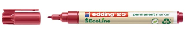 Viltstift edding 25 EcoLine rond 1mm rood