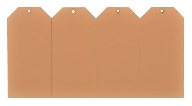 Label karton nr 2  200gr 40x80mm chamois 1000 stuks 2