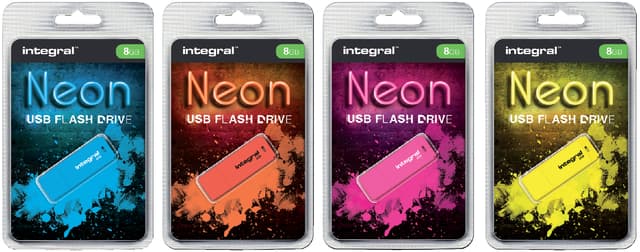 USB stick 2.0 Integral Neon USB-A 16GB oranje 2