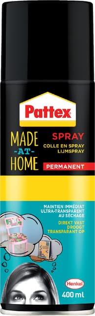 Lijmspray Pattex hobby spuitbus permanent 400ml