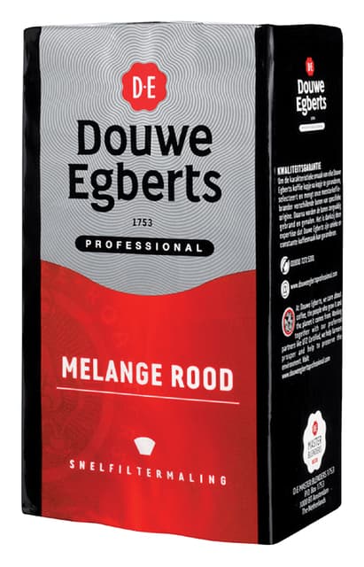 Koffie Douwe Egberts snelfiltermaling Melange Rood 500gr 2