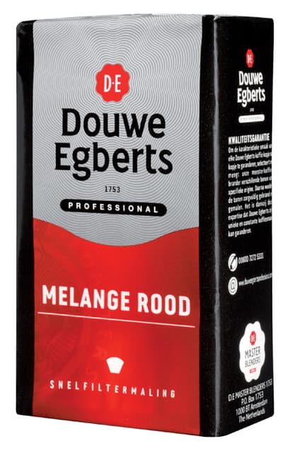 Koffie Douwe Egberts snelfiltermaling Melange Rood 250gr 2