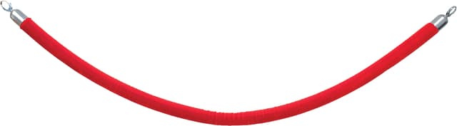 Afzetkoord Securit 150cm rood met chroome knop 3