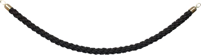 Afzetkoord Securit 150cm zwart met goudkleurige knop 3