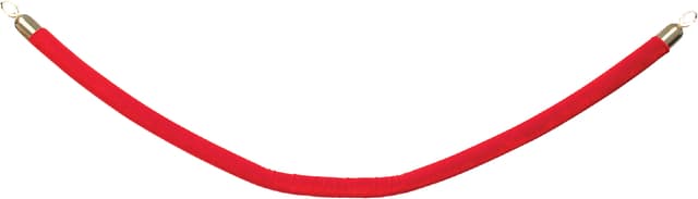 Afzetkoord Securit 150cm rood met goudkleurige knop 3