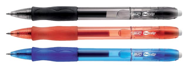 Gelschrijver Bic Gel-ocity medium blauw 3