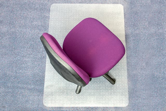 Stoelmat Floortex PVC 120x90cm voor zachte vloeren 2