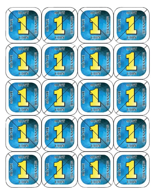 Consumptie breekmunten Combicraft 200 stuks blauw