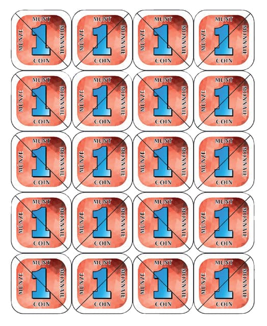 Consumptie breekmunten Combicraft 200 stuks rood