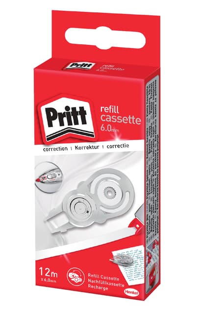 Correctietapevulling Pritt navul cassette Flex 6mmx12m 2