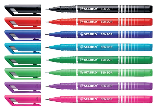 Fineliner STABILO Sensor 189/40 fijn rood 2