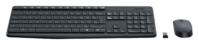 Toetsenbord- en muisset Logitech MK235 draadloos QWERTY zwart 2